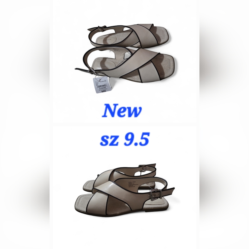 Liz Claiborne Tan and Cream Women's Sandals